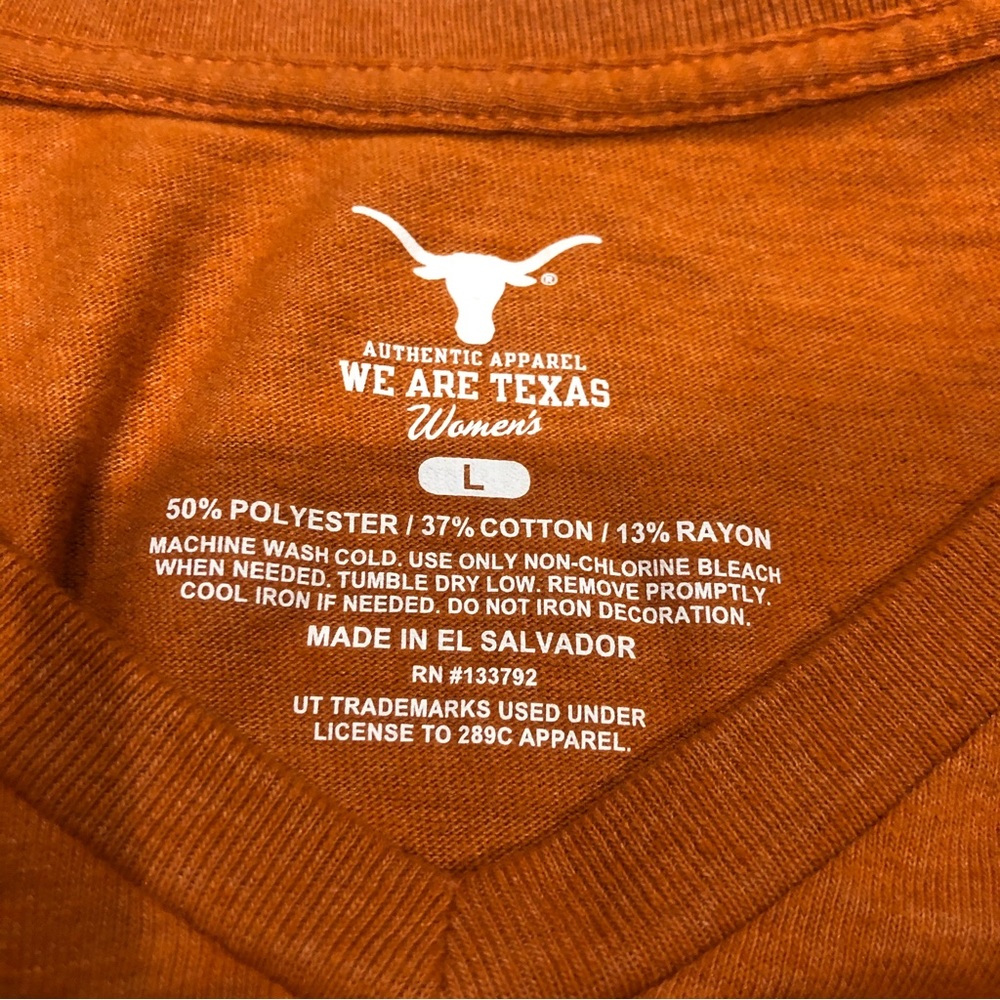 Authentic Apparel We Are Texas Texas Longhorn T Shirt Size Large NWOT! - Picture 3 of 3